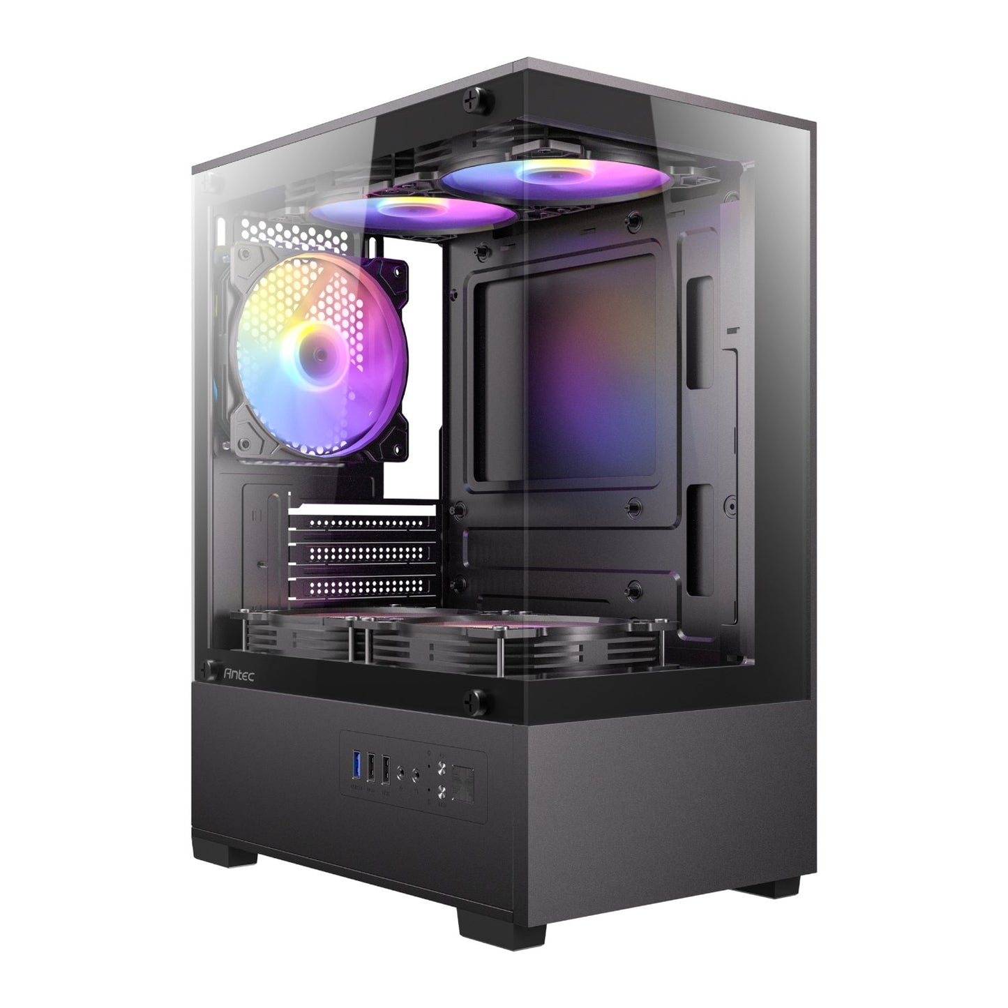 Antec VCX100M RGB Elite ATX, Micro-ATX, ITX Mini Tower Gaming Chassis