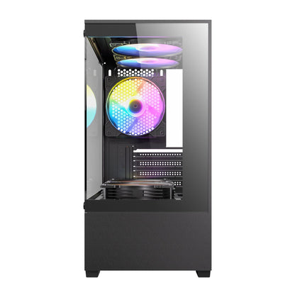 Antec VCX100M RGB Elite ATX, Micro-ATX, ITX Mini Tower Gaming Chassis