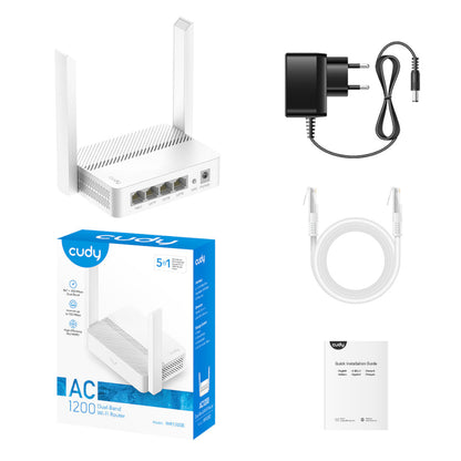 Cudy WR1200E AC1200 Dual-Band Wireless Wi-Fi Router – White