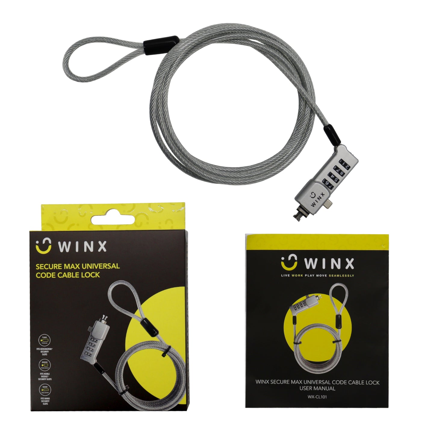 WINX Secure Max Universal Code Cable Lock