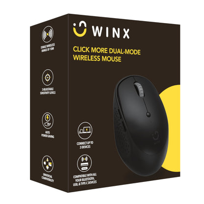 WINX CLICK More Dual-Mode Wireless Mouse – Black