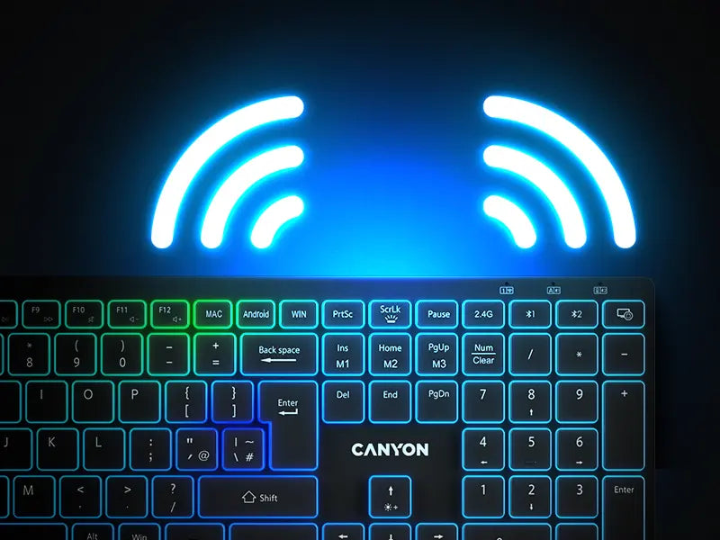Canyon Wireless Keyboard HKB-W11 - Black