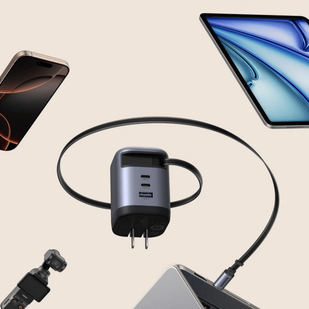 UGREEN Nexode 100W Charger with Retractable USB Type-C Cable