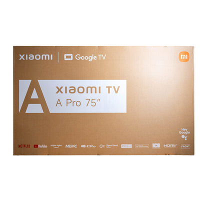 Xiaomi A Pro 75″ QLED 4K Smart TV (HDR10+, Google TV, Dolby Audio, 60Hz)