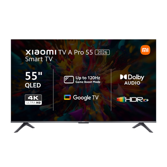 Xiaomi A Pro 55″ QLED 4K Smart TV (HDR10+, Google TV, Dolby Audio, 60Hz)