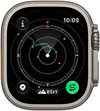 Apple Watch Ultra 4 GPS + Cellular 49mm - Black Titanium with Burgundy Alpine Loop M