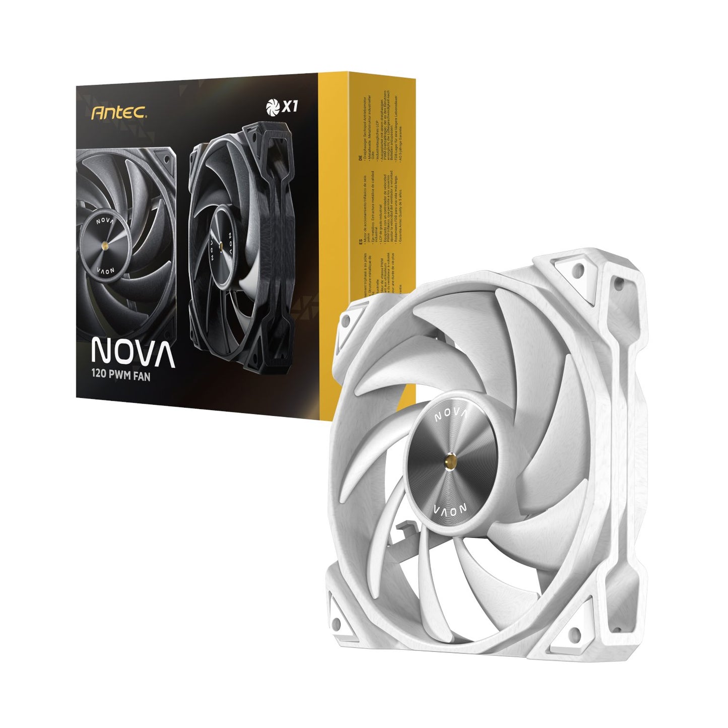 Antec NOVA PWM 120mm Case Fan - White
