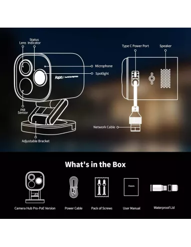 Aqara Camera Hub G5 Pro - White, Wired - Aqara Hub Not Required