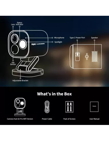 Aqara Camera Hub G5 Pro - White, Wireless - Aqara Hub Not Required