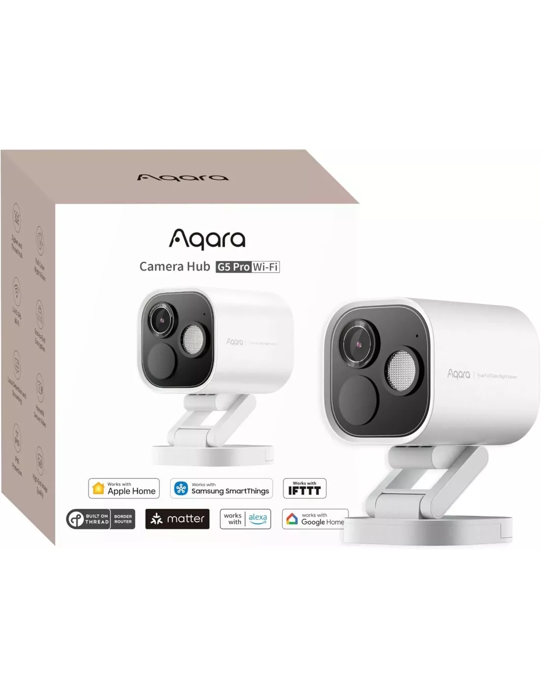 Aqara Camera Hub G5 Pro - White, Wireless - Aqara Hub Not Required