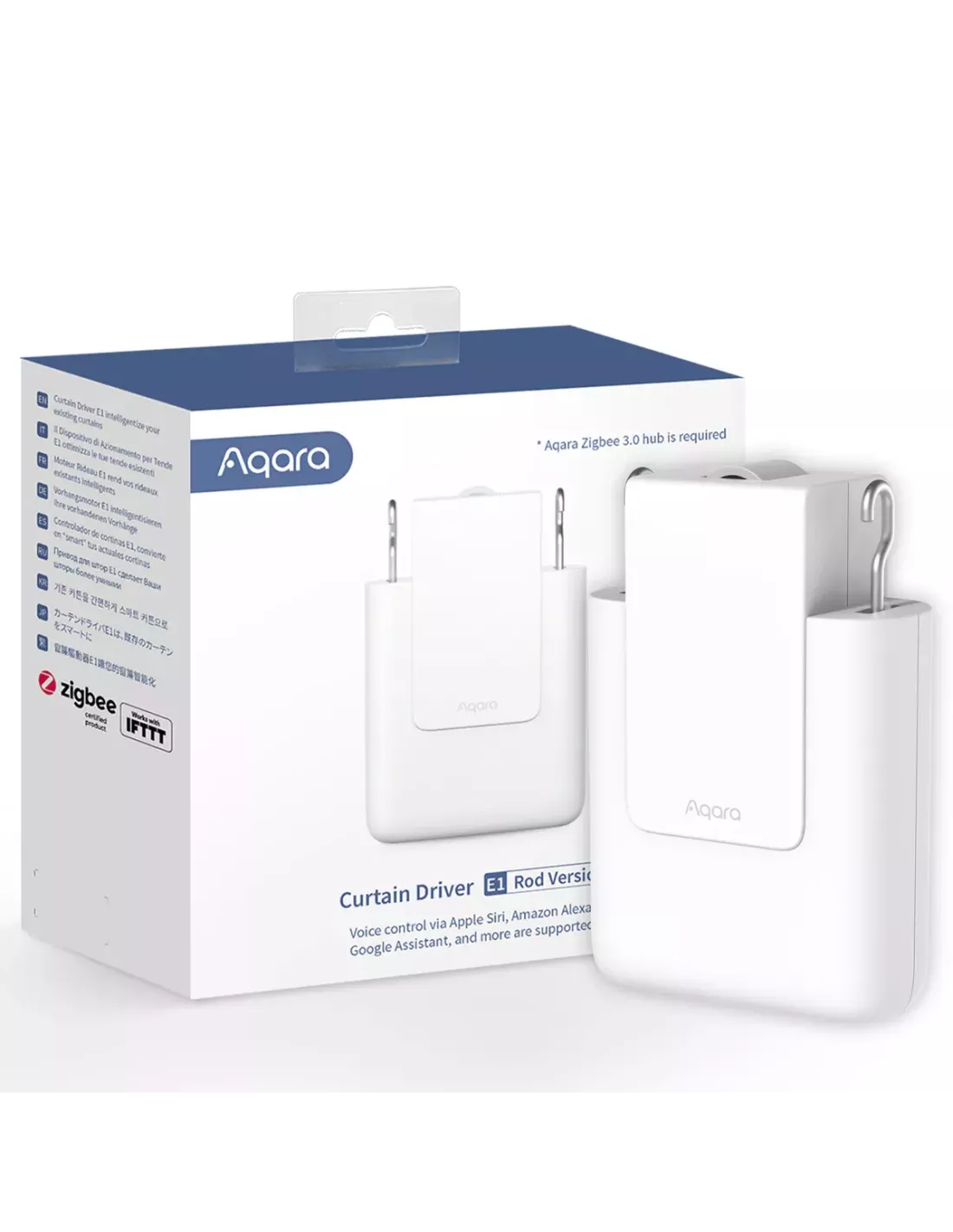 Aqara E1 Smart Curtain Driver - Rod Version - Aqara Hub Required