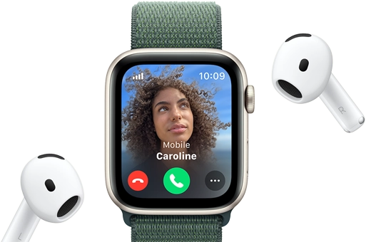 Apple Watch SE GPS Gen 2 44mm - Midnight Aluminium with Ink Sport Loop