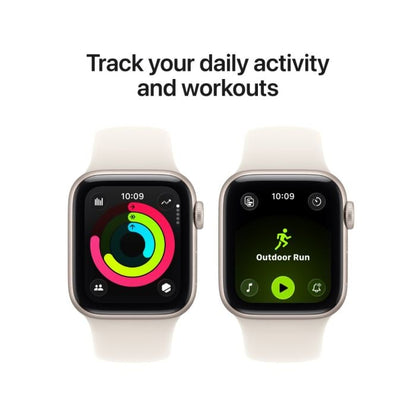 Apple Watch SE 3 GPS 44mm - Starlight Aluminium with Starlight Sport Band S/M