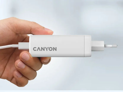 Canyon CU140ACC GaN 150W USB-C/USB-A Charger - White