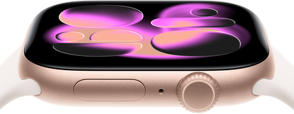 Apple Watch Series 11 GPS + Cellular 42mm - Rose Gold Aluminium with Light Blush Sport Band M/L