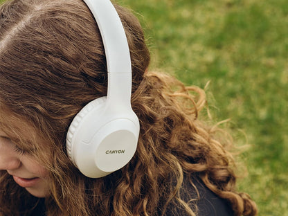 Canyon BTHS-3 Wireless Over-Ear Headphones - Beige