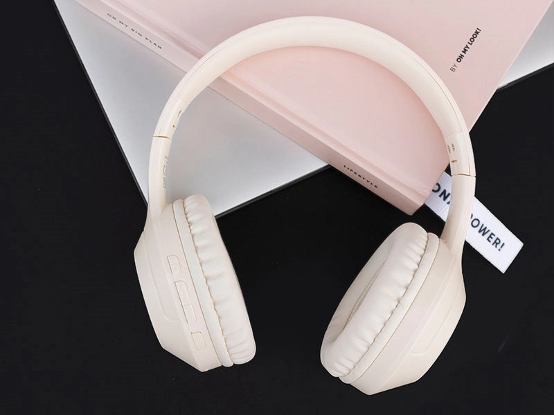 Canyon BTHS-3 Wireless Over-Ear Headphones - Beige