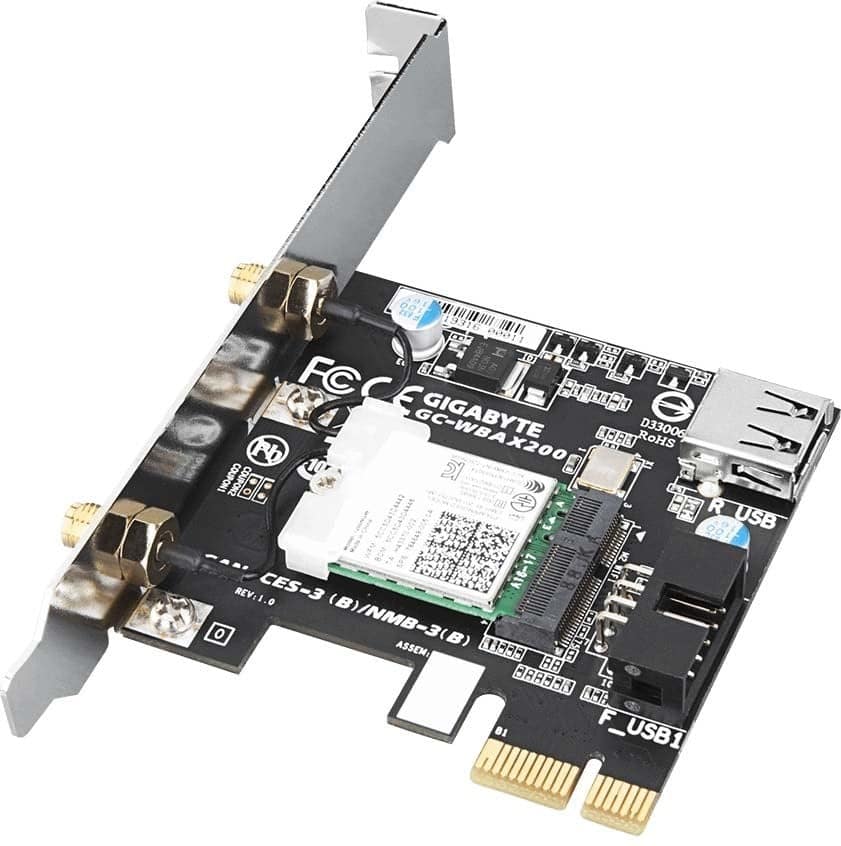 Gigabyte GC-WBAX200 Wifi + Bluetooth PCi-E(x1) Adapter - UNBOXED