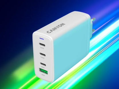Canyon CU140ACC GaN 150W USB-C/USB-A Charger - White
