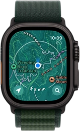 Apple Watch Ultra 2 2024 – 49mm Black Titanium with Dark Green Alpine Loop M