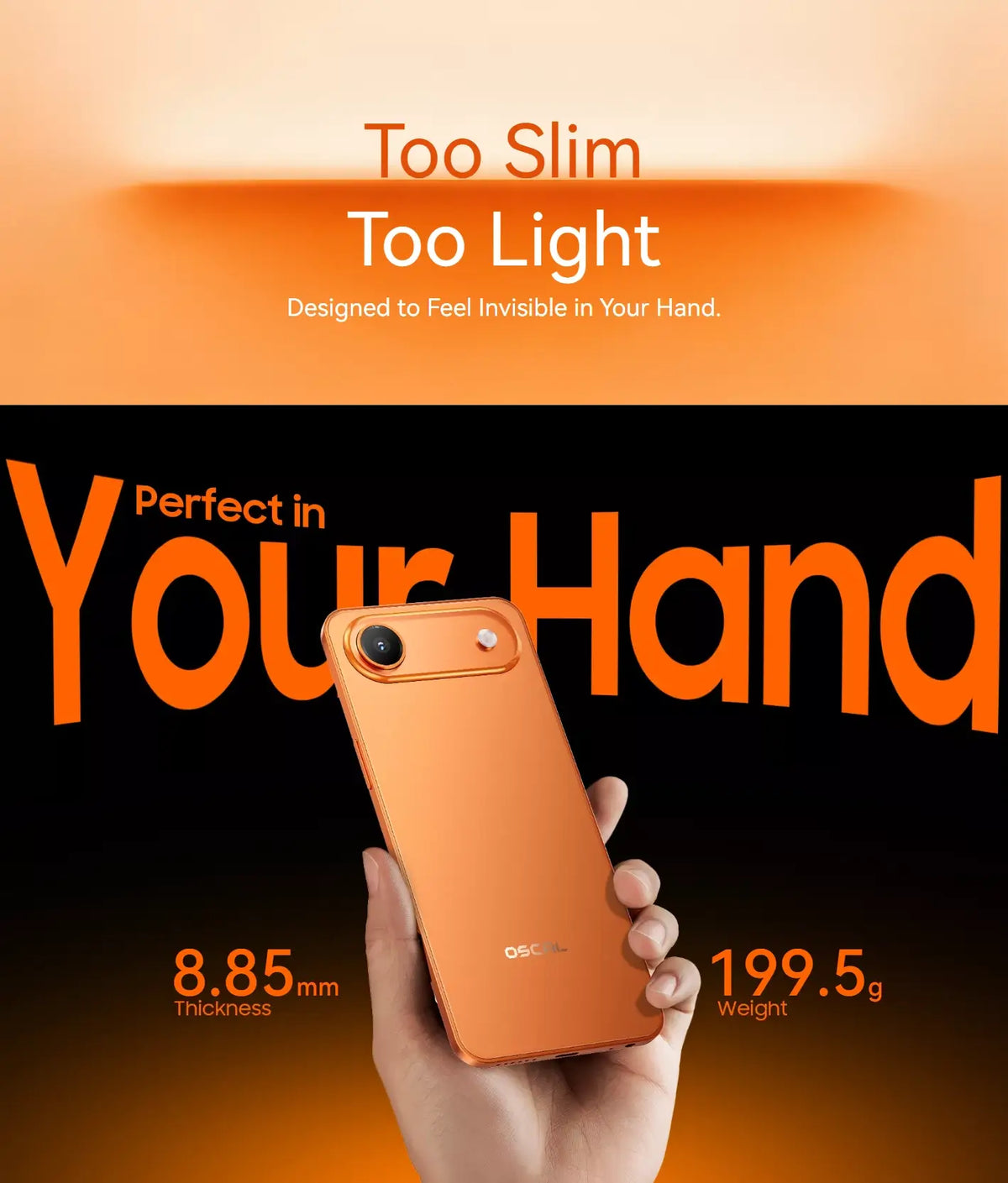 OSCAL Flat 3C LTE 4GB/32GB Blaze Orange