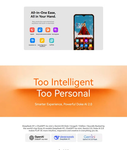 OSCAL Flat 3C LTE 4GB/32GB Blaze Orange