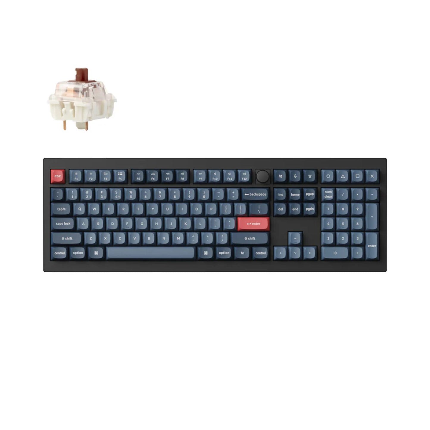 Keychron V6 Max Wireless Custom Keyboard – BROWN Switch