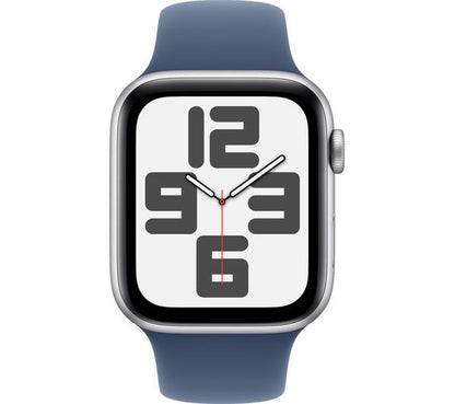 Apple Watch SE GPS Gen 2 44mm - Silver Aluminium with Denim Sport Band S/M