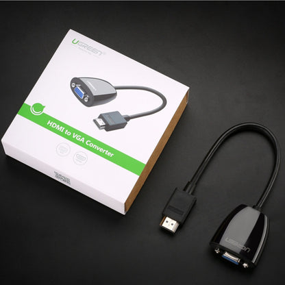 UGREEN HDMI to VGA Converter, 1080p Video Adapter – Black
