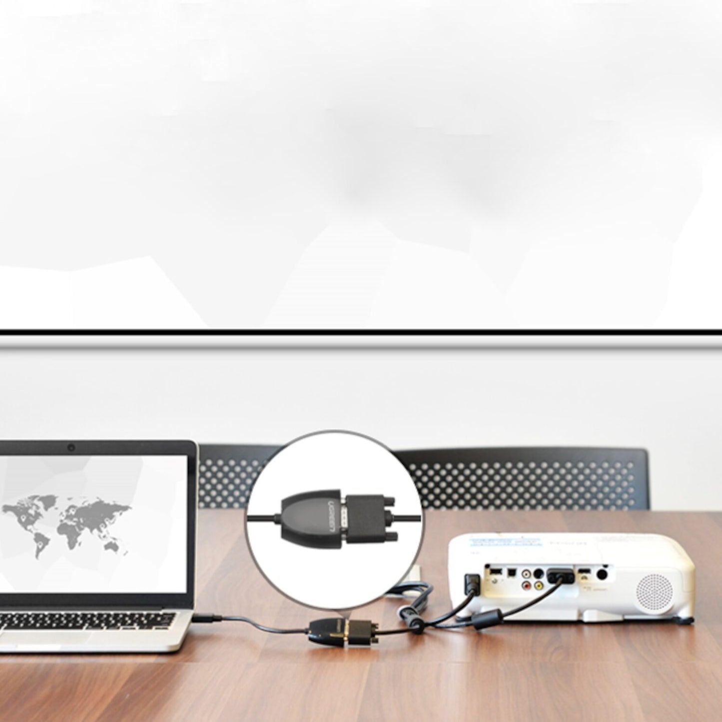 UGREEN HDMI to VGA Converter, 1080p Video Adapter – Black