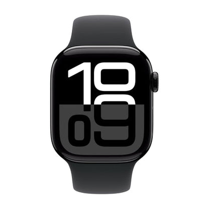 Apple Watch Series 10 GPS 46mm - Jet Black Aluminium with Black Sport Band S/M