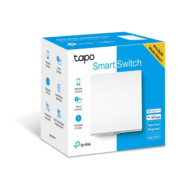 Tapo Smart Light Switch, 1-Gang 1-Way - Tapo S210