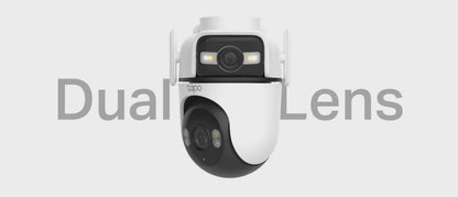 Tapo Outdoor Dual Lens Pan/Tilt Security Camera - Tapo C545D
