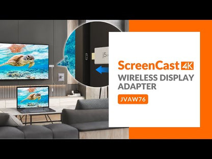 J5create ScreenCast 4K Pro Wireless Display Adapter - JVAW76PRO