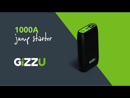 GIZZU 1000A Jump Starter 10400mAh – Black