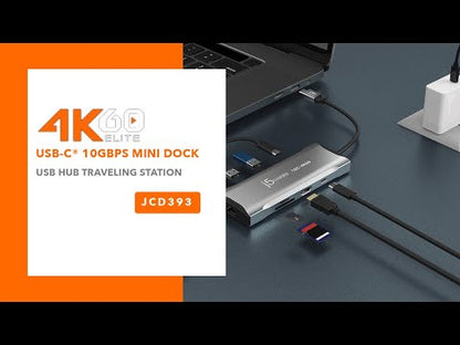 J5create 4K60 Elite USB-C 10Gbps Mini Dock - JCD393
