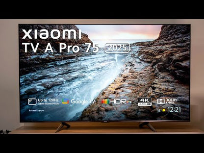 Xiaomi A Pro 75″ QLED 4K Smart TV (HDR10+, Google TV, Dolby Audio, 60Hz)