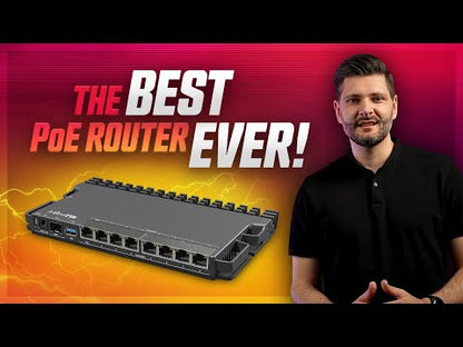 MikroTik RB5009UPr+S+IN - All Ports PoE-in & PoE-out - 7 Gigabit, 1 x 2.5Gbps SFP+ Quad Core Router