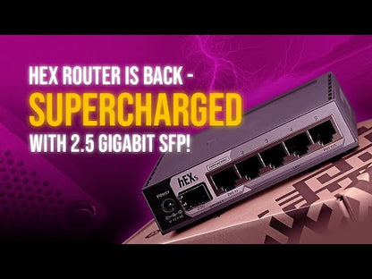 MikroTik hEX S - 5 Port Gigabit, 1 x 2.5G SFP Router
