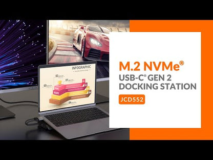 J5create M.2 NVMe USB-C Gen 2 Docking Station - JCD552