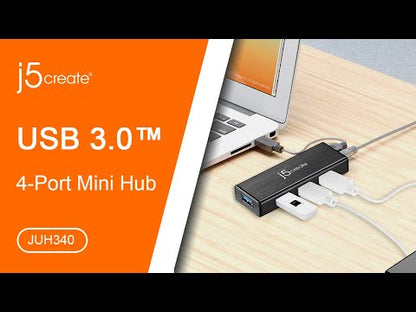 J5create USB 3.0 4-Port Hub - JUH340