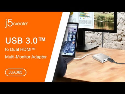 J5create USB 3.0 to Dual HDMI Multi-Monitor Adapter - JUA365