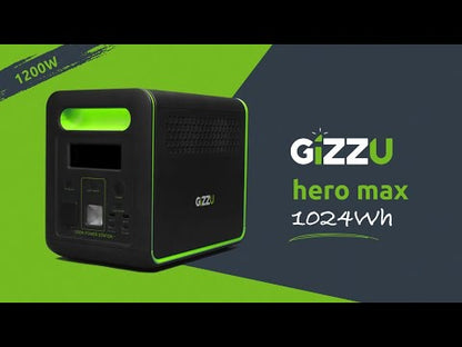GIZZU HERO MAX 1024WH/1000W UPS Power Station