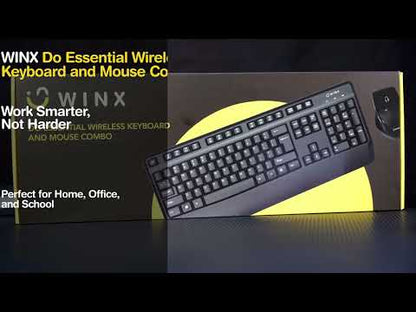 WINX DO Essential Wireless Keyboard and Mouse Combo