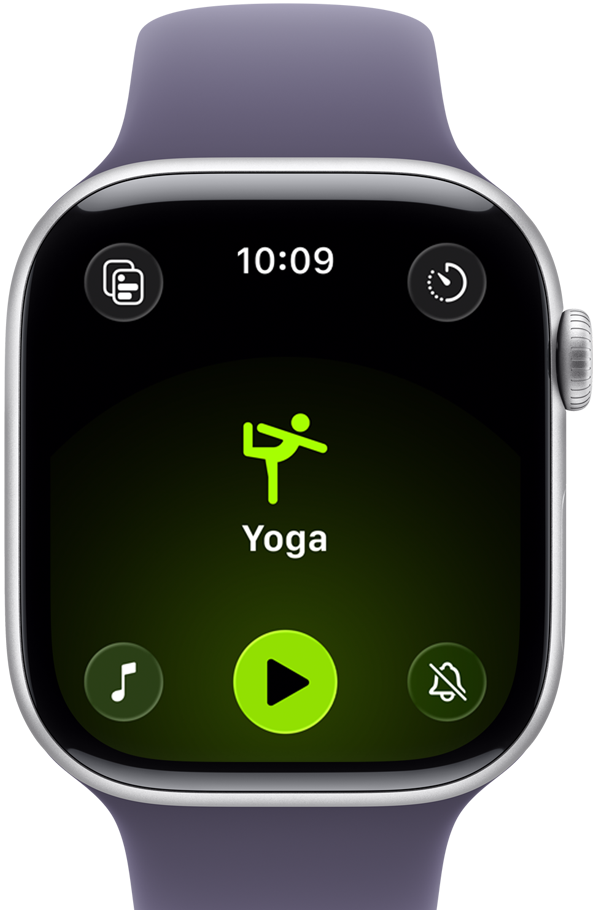 Apple Watch Series 11 GPS + Cellular 46mm - Silver Aluminium with Purple Fog Sport Band M/L
