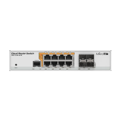 MikroTik CRS112-8P-4S-IN - 5 Port Gigabit PoE, 4 x SFP Cloud Router Switch