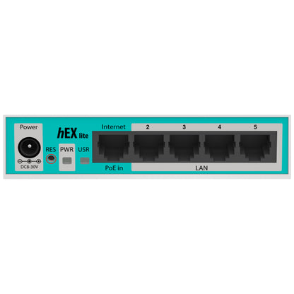 MikroTik hEX Lite - 5 Port Ethernet Desktop Router