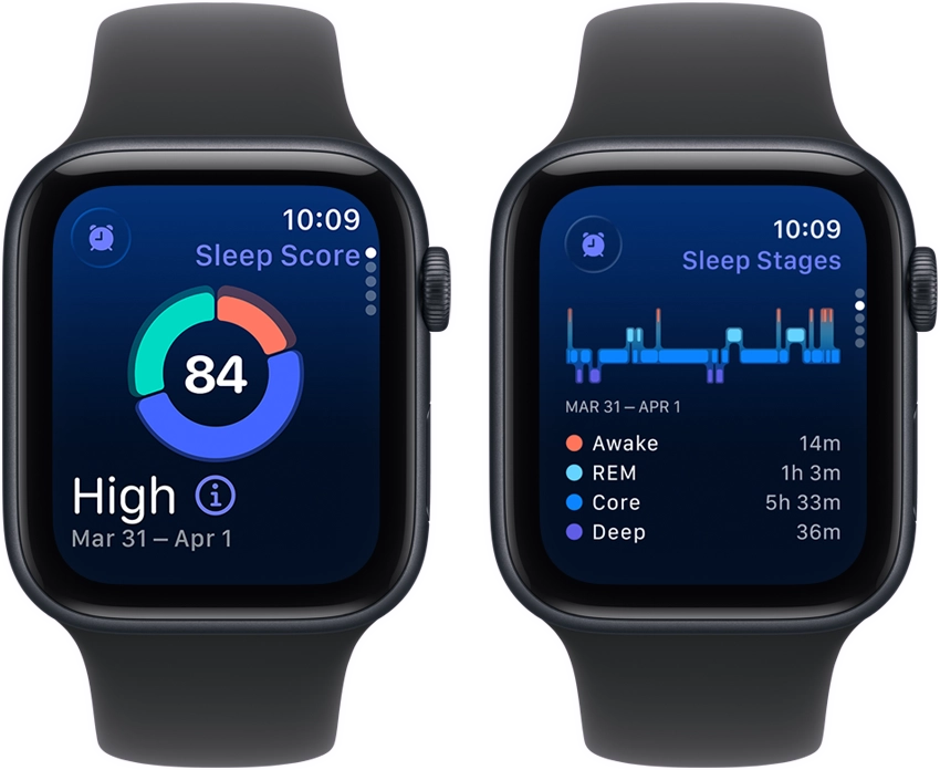 Apple Watch SE 3 GPS + Cellular 44mm - Midnight with Midnight Sport Band S/M