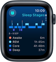 Apple Watch SE GPS Gen 2 44mm - Midnight Aluminium with Ink Sport Loop
